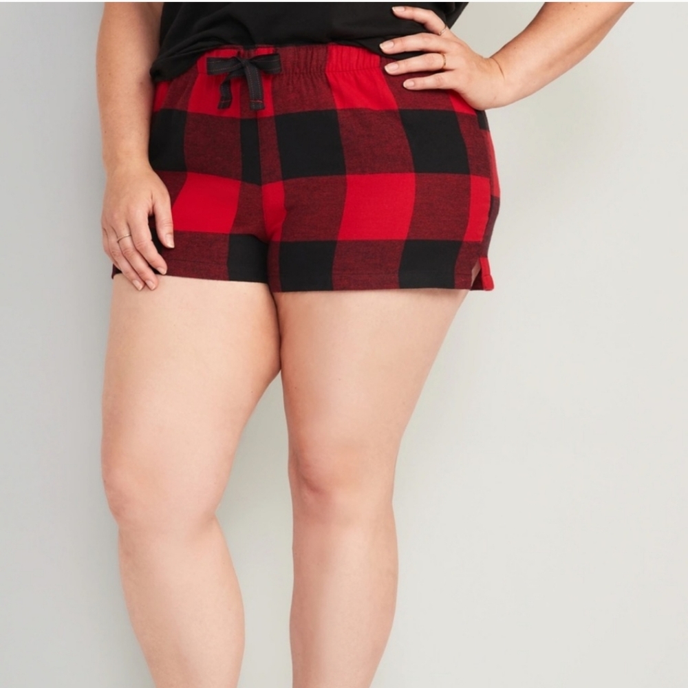 buffalo check shorts
